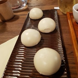 Red bean buns at WGT Vegetarian Fine Dining in South West London