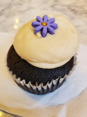 Chocolate with peanut butter frosting at Lancaster Cupcake in Lancaster