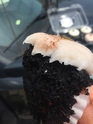 Chocolate Vegan Cupcake w/ Vanilla icing at Lancaster Cupcake in Lancaster