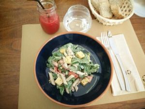 pasta salad starter  at Compost in Mallorca