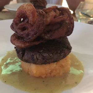 veggie burger at Compost in Mallorca