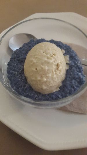 Chia pudding with ice at Compost in Mallorca
