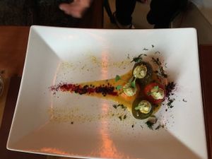 Artichoke-cashew stuffed pellers at Epif in Portland