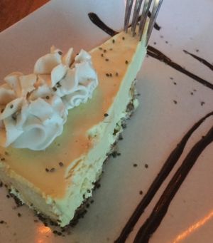 Passionfruit cheesecake at Epif in Portland