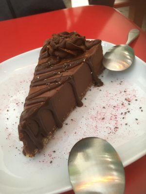 Chocolate mousse pie at Epif in Portland