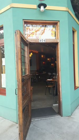 front door at Epif in Portland