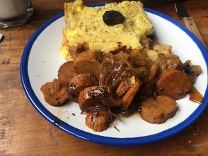 Plate of the day at Kome Vegan in Valparaiso