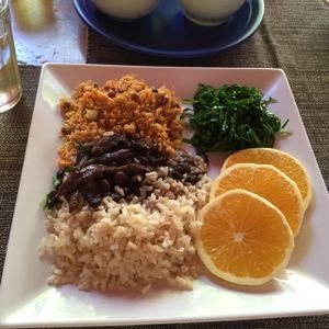 Vegan feijoada. at Padma Padam in Ubatuba