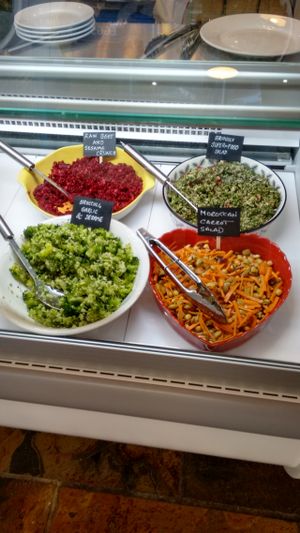 Choice of salads. at Moon & Hare in Edinburgh