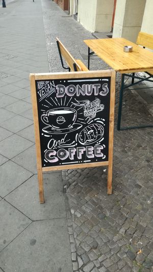 Outside at Brammibal's Donuts - Maybachufer in Berlin