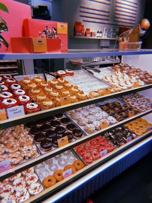 Donut selection at Brammibal's Donuts - Maybachufer in Berlin