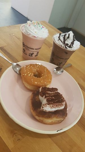 Tiramisu and caramel hazelnut donuts at Brammibal's Donuts - Maybachufer in Berlin