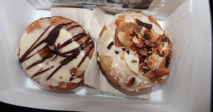 Addictive vegan donuts at the markthalle neun 'street food thursday'  at Brammibal's Donuts - Maybachufer in Berlin