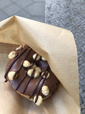Chocolate Hazelnut Donut  at Brammibal's Donuts - Maybachufer in Berlin