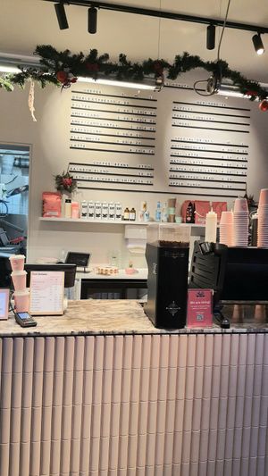 view towards the counter #Veganuary at Brammibal's Donuts - Maybachufer in Berlin