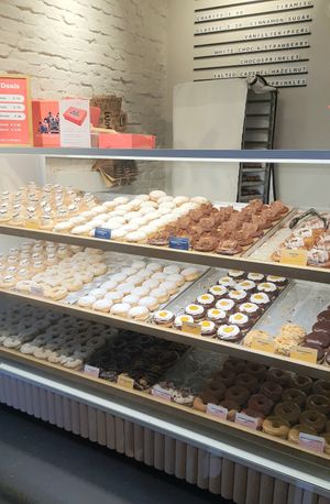 display of donuts #Veganuary at Brammibal's Donuts - Maybachufer in Berlin