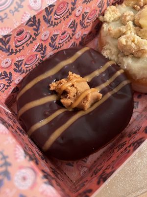 Choc peanut fudge  at Brammibal's Donuts - Maybachufer in Berlin