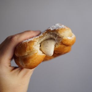 Custard filled donut goodness  at Brammibal's Donuts - Maybachufer in Berlin