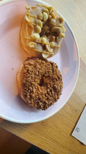 Macadam peanut and lotus ring at Brammibal's Donuts - Maybachufer in Berlin