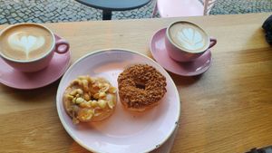 Beautifull coffees!!! at Brammibal's Donuts - Maybachufer in Berlin