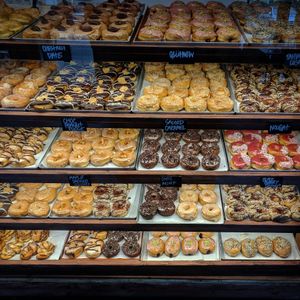 The display! at Brammibal's Donuts - Maybachufer in Berlin