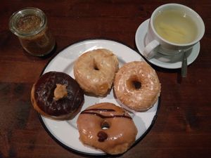 donuts of different tastes at Brammibal's Donuts - Maybachufer in Berlin