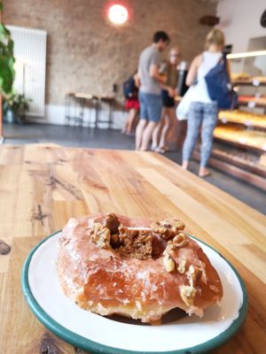 Carrot cake donut at Brammibal's Donuts - Maybachufer in Berlin