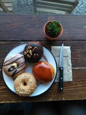 Variety at Brammibal's Donuts - Maybachufer in Berlin