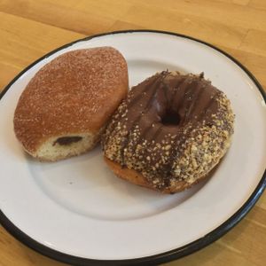 Doughnuts 💚 at Brammibal's Donuts - Maybachufer in Berlin