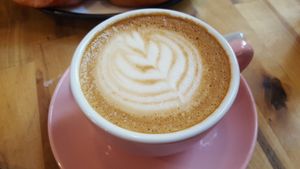 Cappuccino at Brammibal's Donuts - Maybachufer in Berlin