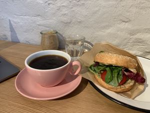 Hummus Bagel at Brammibal's Donuts - Maybachufer in Berlin