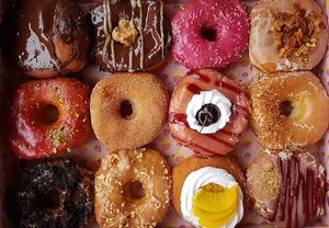 Assorted donuts (summer 2019) at Brammibal's Donuts - Maybachufer in Berlin