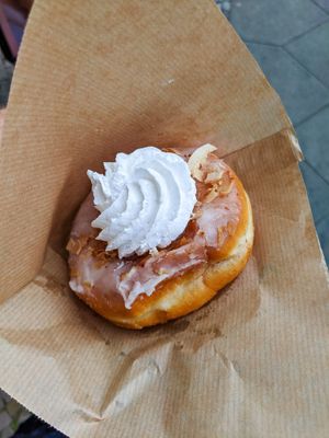 Pineapple donut at Brammibal's Donuts  at Brammibal's Donuts - Maybachufer in Berlin