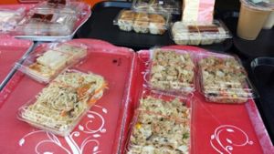 Taiwanese vegetarian breakfast. most of it is vegan at Tian Xiang Chu in Kaohsiung