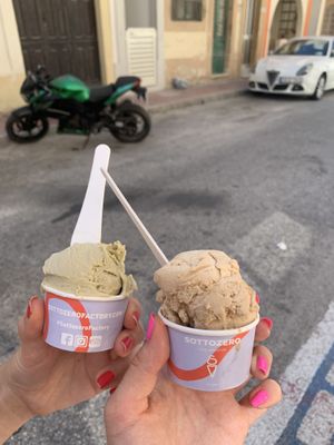 Pistachio & hazelnut  at SottoZero The Gelato Factory in Bugibba