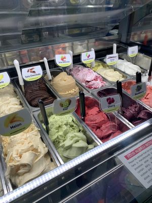 Vegan range  at SottoZero The Gelato Factory in Bugibba