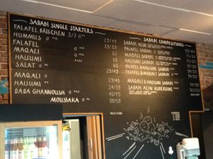 Price List at Alin Gaza Kitchen in Berlin