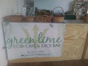 May 2018 at The Green Lime Eco-Cafe and Juice Bar in Bridgetown