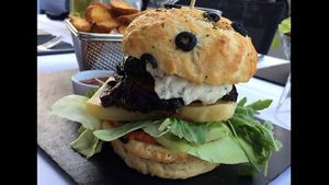 Vegan Summer Burger at Samses in Zurich