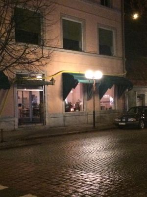 The restaurant, street view.  at Kvass Bar & Rakok in Eskilstuna