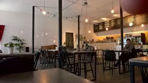 Dining room and bar at Kvass Bar & Rakok in Eskilstuna