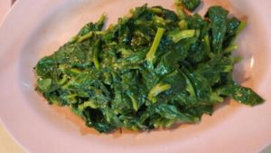 stir fried vegetables  at Ru Lai 如来斋 in Central Singapore