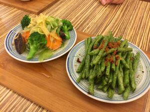 veggie dishes at Lutan 21 滷談21蔬食藥膳養生館 in Malacca