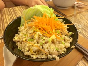 egg fried rice  at Lutan 21 滷談21蔬食藥膳養生館 in Malacca