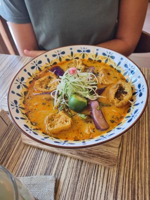 Nyonya Curry Ramen at Lutan 21 滷談21蔬食藥膳養生館 in Malacca