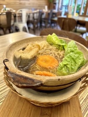 Claypot noodles   at Lutan 21 滷談21蔬食藥膳養生館 in Malacca