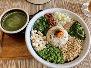 Thunder tea rice   at Lutan 21 滷談21蔬食藥膳養生館 in Malacca