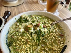 Thunder tea rice   at Lutan 21 滷談21蔬食藥膳養生館 in Malacca