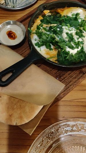 Shakshuka Balcánico at La Hummuseria in Madrid