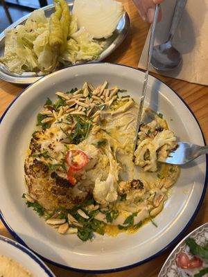 The cauliflower was so nice. The taste was so unexpected   at La Hummuseria in Madrid
